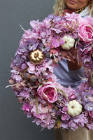 Deco Pumpkins 2, jesienny wianek z dyniami