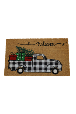 XMAS Autko B, świąteczna wycieraczka pod drzwi, wym.75x45cm