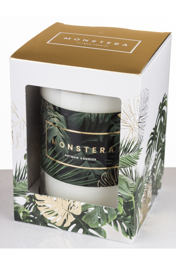 Monstera świeca zapachowa tendom.pl