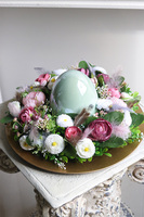 Easteria Mystery, wielkanocny stroik na talerzu z jajem