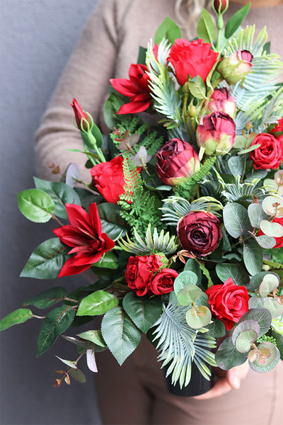 Red Rosana, komplet dekoracji nagrobnych