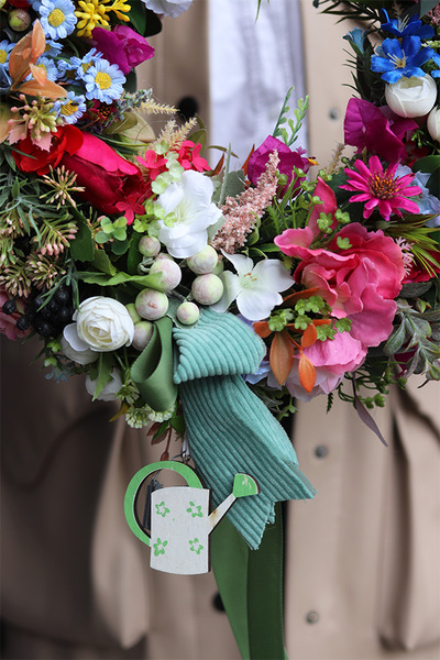 Mertena, kwiatowy wianek na drzwi