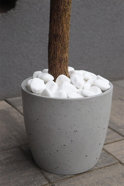 Oliwka Concrete Lite, sztuczne drzewko w betonowej donicy