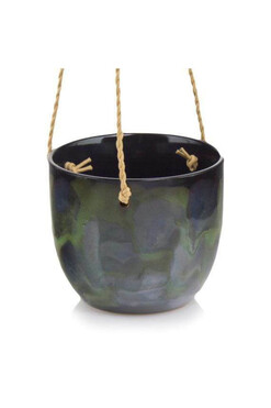 Melar Verde, osłonka doniczkowa wisząca, wym.13x15cm