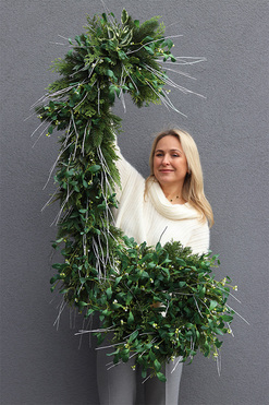 OD RĘKI Winter Dream, zimowa girlanda dekoracyjna, dł.115cm