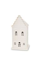 Glamour XMAS, domek ceramiczny lampion LED