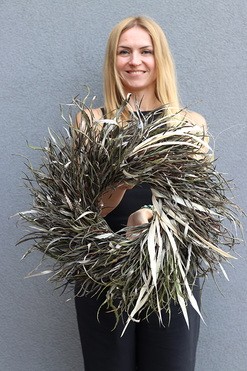 OD RĘKI Boho Netre, dekoracyjny wianek z suszonych roślin, śr.50cm