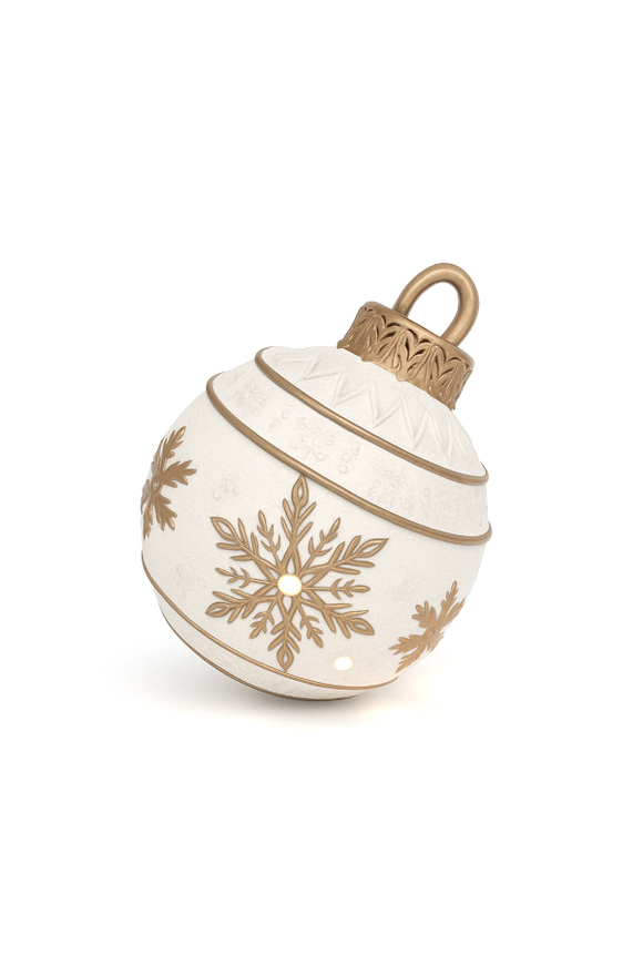  figurka bombka ceramiczna LED 