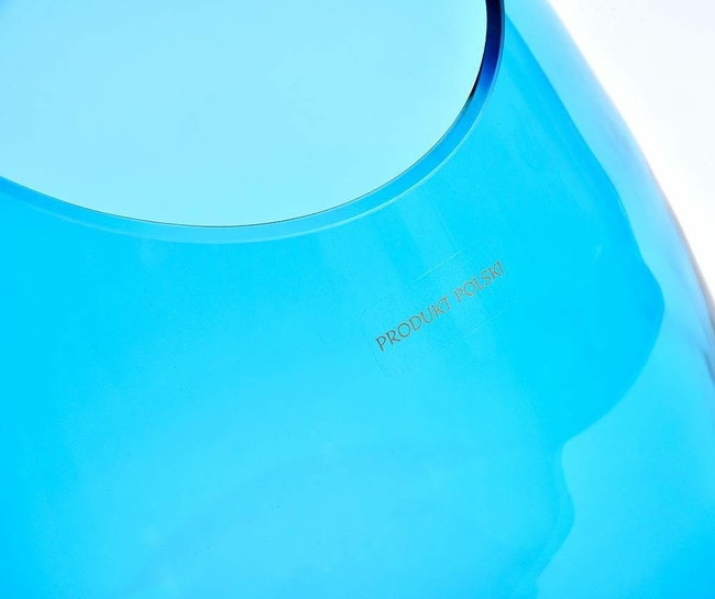 Szkło Wazon Akwamaryna, wym.22x22x43cm