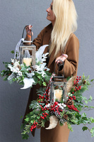 Angelo Winter, srebrny lampion nagrobny ze świecą LED