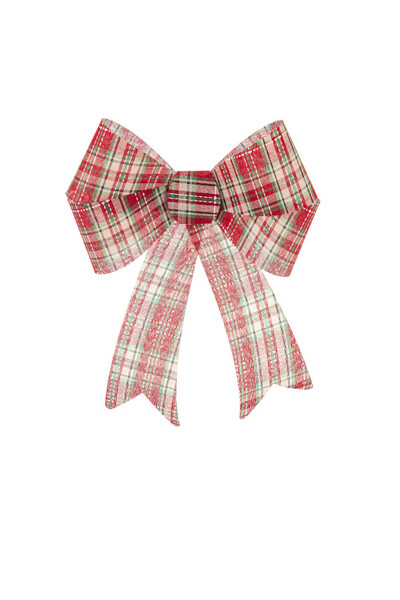 Tartan dekoracyjna kokarda zawieszka