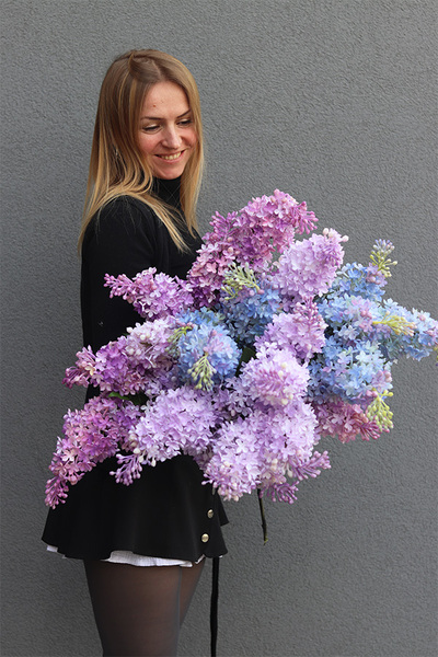 Bzy Deluxe Premium, gumowy bez kwitnący lilak