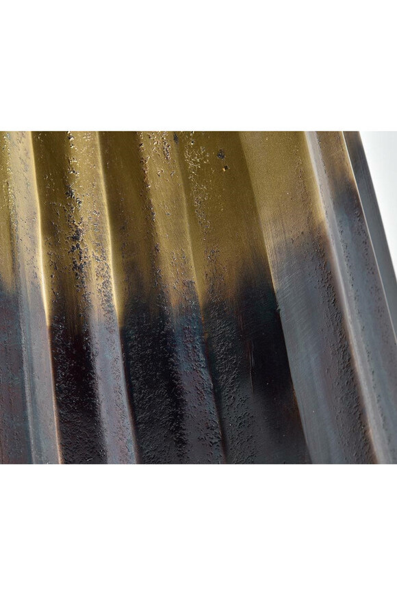 Gold Line Stripes A, metalowy wazon 1 szt., wym.22x22x41.5cm