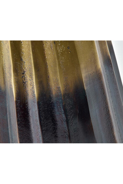 Gold Line Stripes A, metalowy wazon 1 szt., wym.22x22x41.5cm