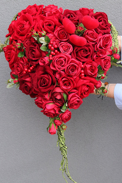 Sercowa Sprawa, kompozycja nagrobna w naczyniu serce