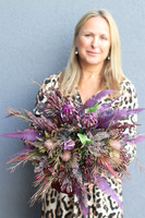 Wiśniowa Medina Big, welurowy flowerbox jesienny