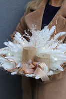 Zimowy Zagajnik, stroik świąteczny na talerzu