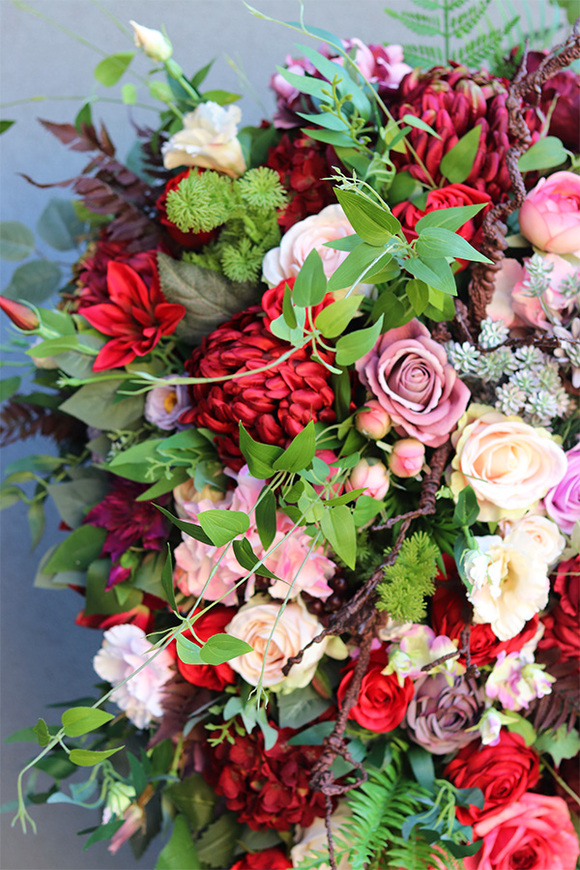 Felinata Gustawo, duża wiązanka nagrobna