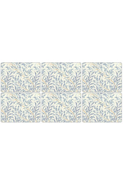 Willow Bough Blue, podkładki korkowe, średnie, 6szt