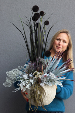 Sirocco, kompozycja roślinna w naczyniu, wym.86x65cm