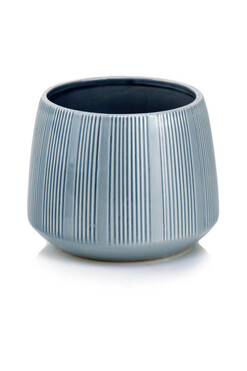 Barcelona Blue, osłonka ceramiczna doniczka, wym.13x16cm 