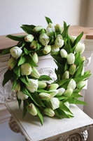 wiosenny wianek Tulipanowy Biel