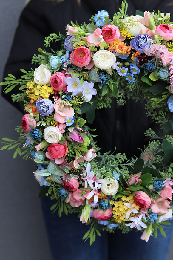 Pastelle Home, dekoracyjny wianek na drzwi