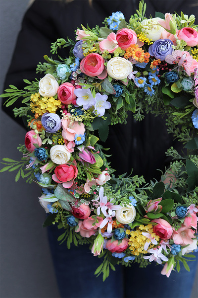 Pastelle Home, dekoracyjny wianek na drzwi