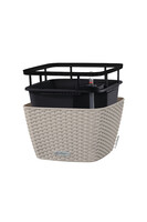 Bacino Cottage elegancka donica z nawadnianiem piaskowy brąz