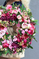 Very Berry, kwiatowy wianek na drzwi