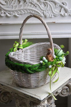 Maryna, dekorowany koszyczek wielkanocny, wys.33cm