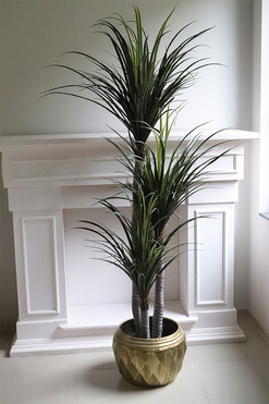 Jukka Gold, sztuczne drzewo w złotej donicy, wys.174cm 