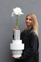 Noir Glamour, ceramiczny nowoczesny wazon