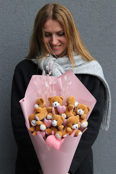 Teddy 4 Love, bukiet pluszowych misiów