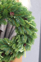 Naturalne Święta, świąteczny wianek iglasty