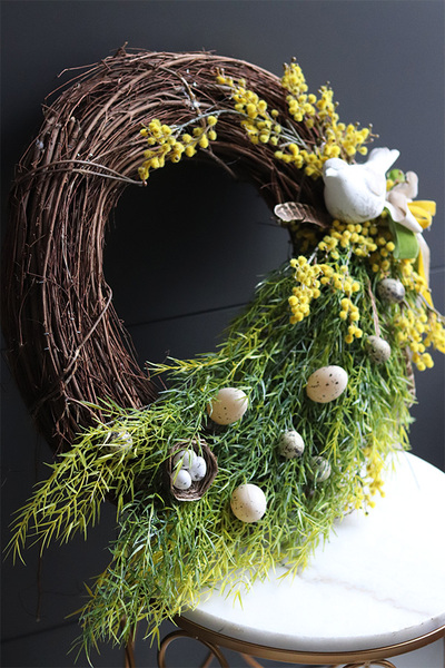 Birds, wiosenny wianek dekoracyjny
