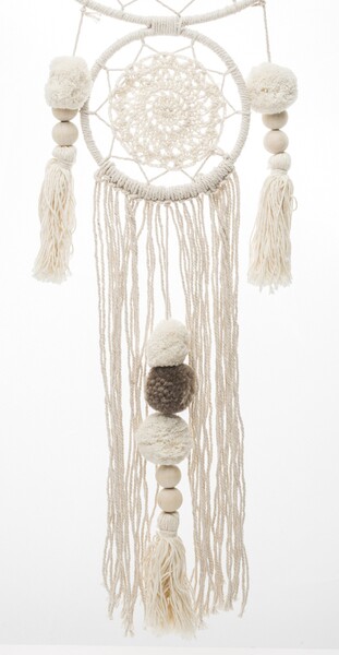 dekoracja ścienna Makrama / Łapacz Snów J, wym.82x25cm