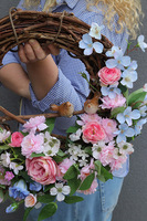 Wiosenne Ptaszki, asymetryczny wianek na drzwi