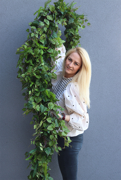 Rezydencja, zielona girlanda z bluszczem, dł.100cm 