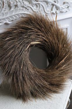 OD RĘKI Kłosy Zbóż, dekoracyjny wianek z suszu, śr.43cm 