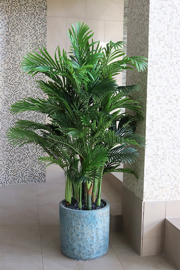 Andaluzja Palma Areca Hilton, wysokiej jakości sztuczna palma w donicy