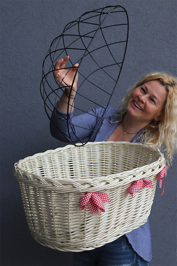 kosz rowerowy dla zwierząt, Pupil, wym.50x57x40cm 