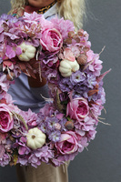 Deco Pumpkins 2, jesienny wianek z dyniami