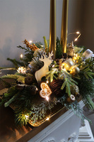 Goldire LED, stroik świąteczny na tacy