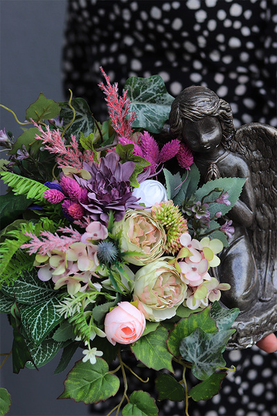 dekoracja nagrobna z aniołem, Angelita Violet