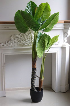 OD RĘKI Filodendron kwitnący, wysokiej jakości sztuczna roślina, wym.90cm