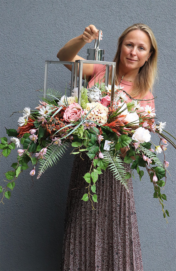 Angelo Garden Benicio, dekoracja nagrobna w lampionie, wys.52cm