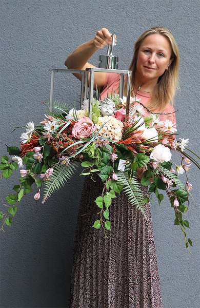 Angelo Garden Benicio, dekoracja nagrobna w lampionie, wys.52cm