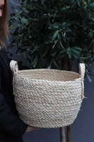 Drzewko Oliwne Basketto, sztuczna roślina w koszu