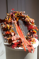 Boho Hreya, dekoracyjny wianek ze stabilizowanych roślin, śr.35cm